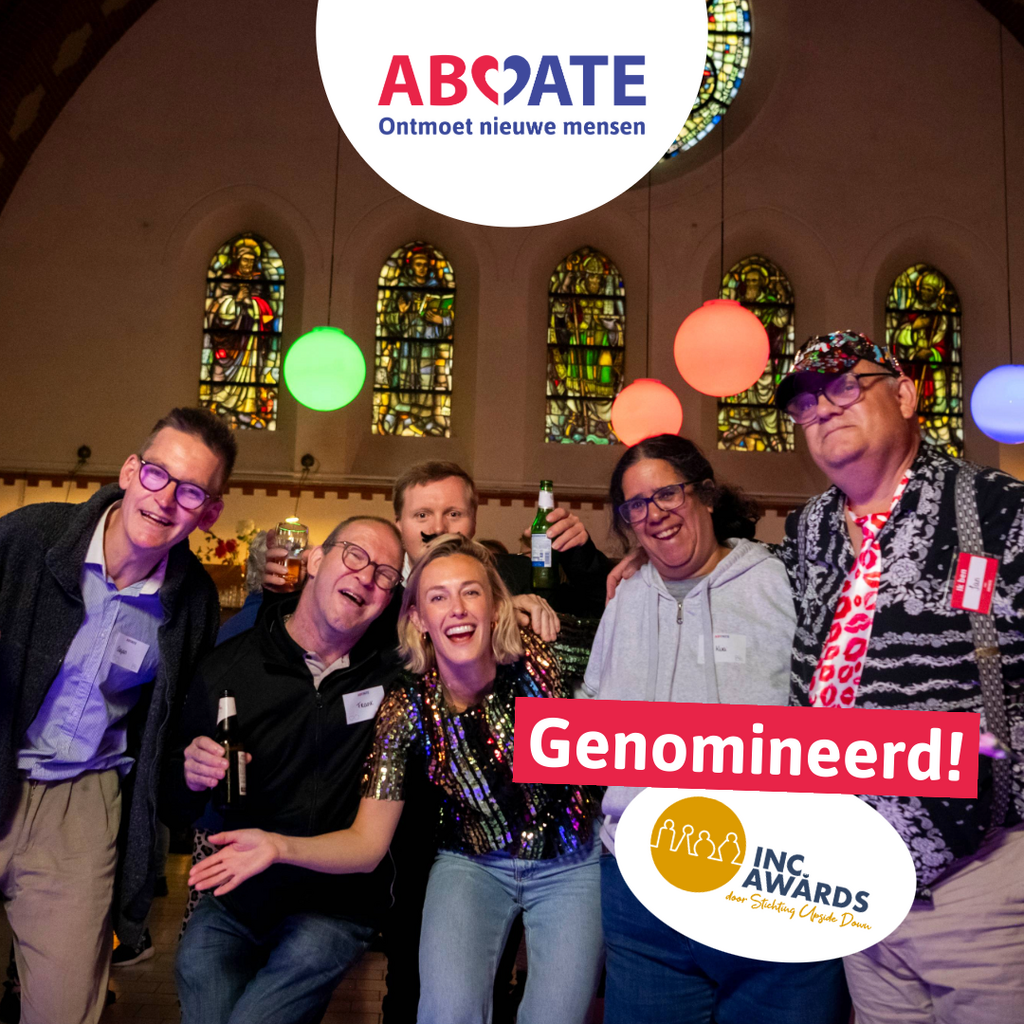 ABCDate kan een prijs winnen voor projecten die écht verschil maken voor mensen met een beperking.